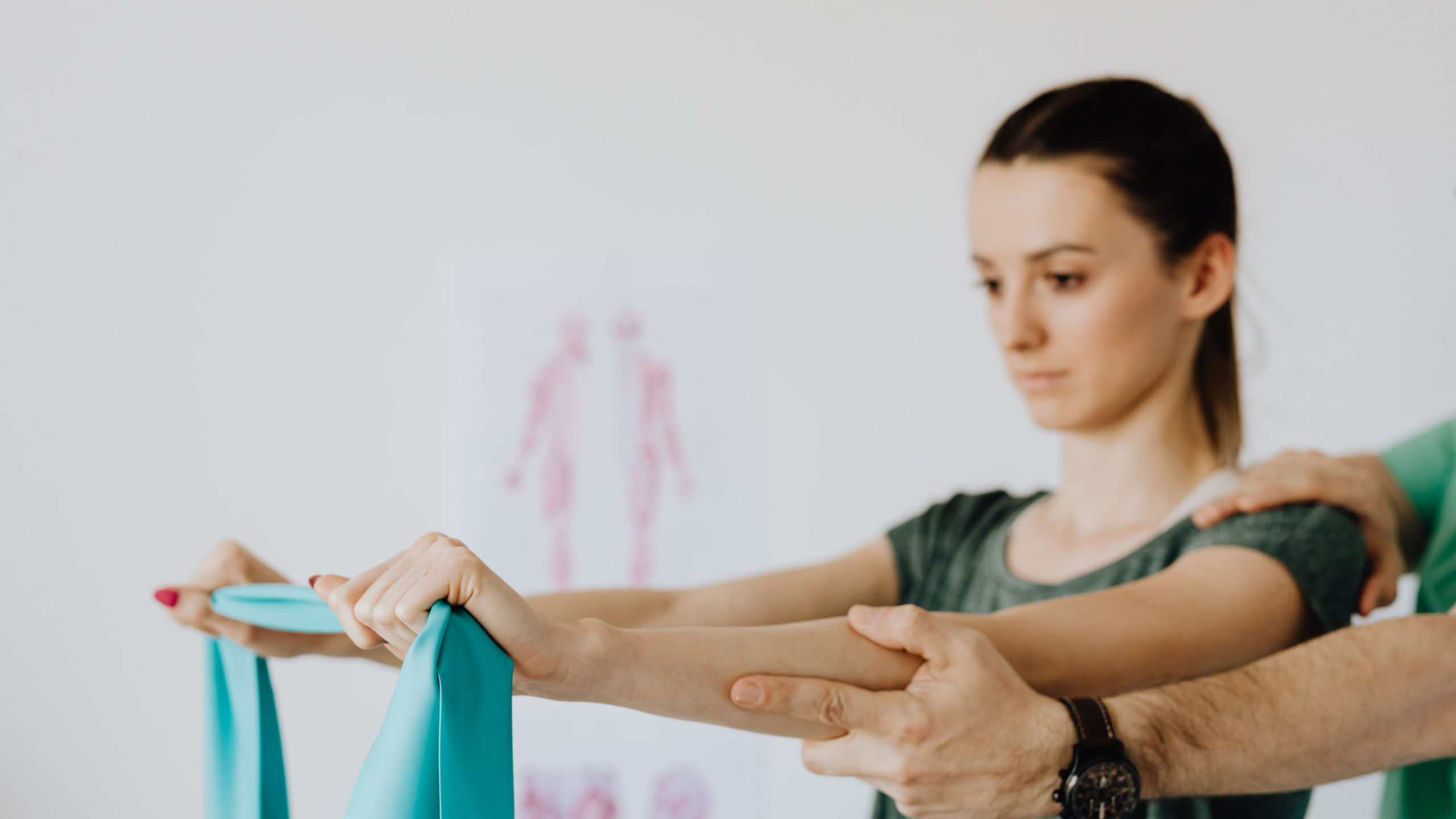 Physiotherapie mit Theraband